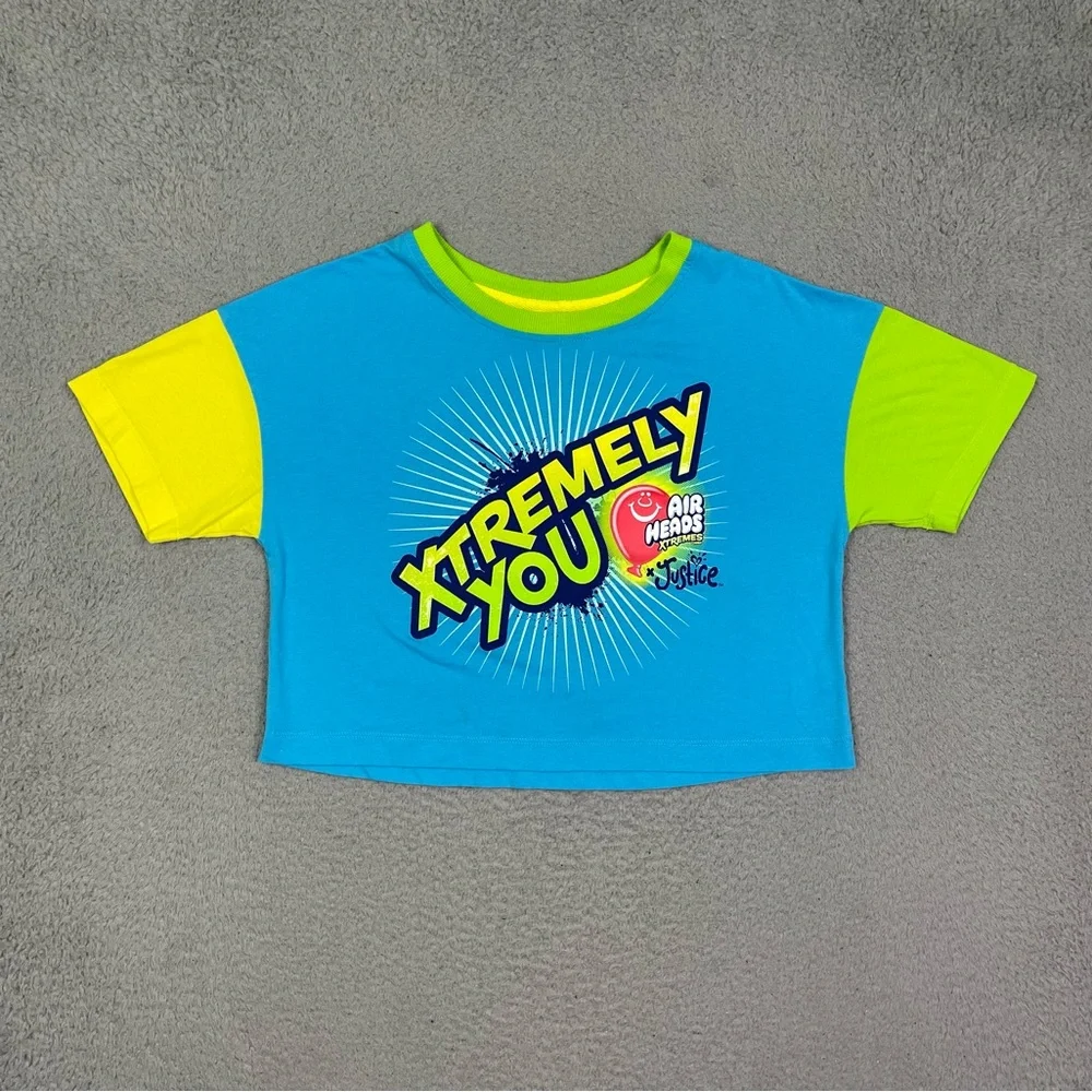 Justice Girls Xtremely‎ You Airheads Cropped T-Shirt